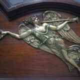 Empire mirror in mahogany and gilded bronze 120x97cm