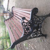 Victorian cast garden bench