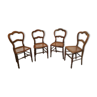 Lot of 4 old Louis Philippe chairs