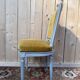 Set of 6 Louis XVI style chairs with polished wood and velvet.