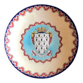 Assiette emaux de longwy