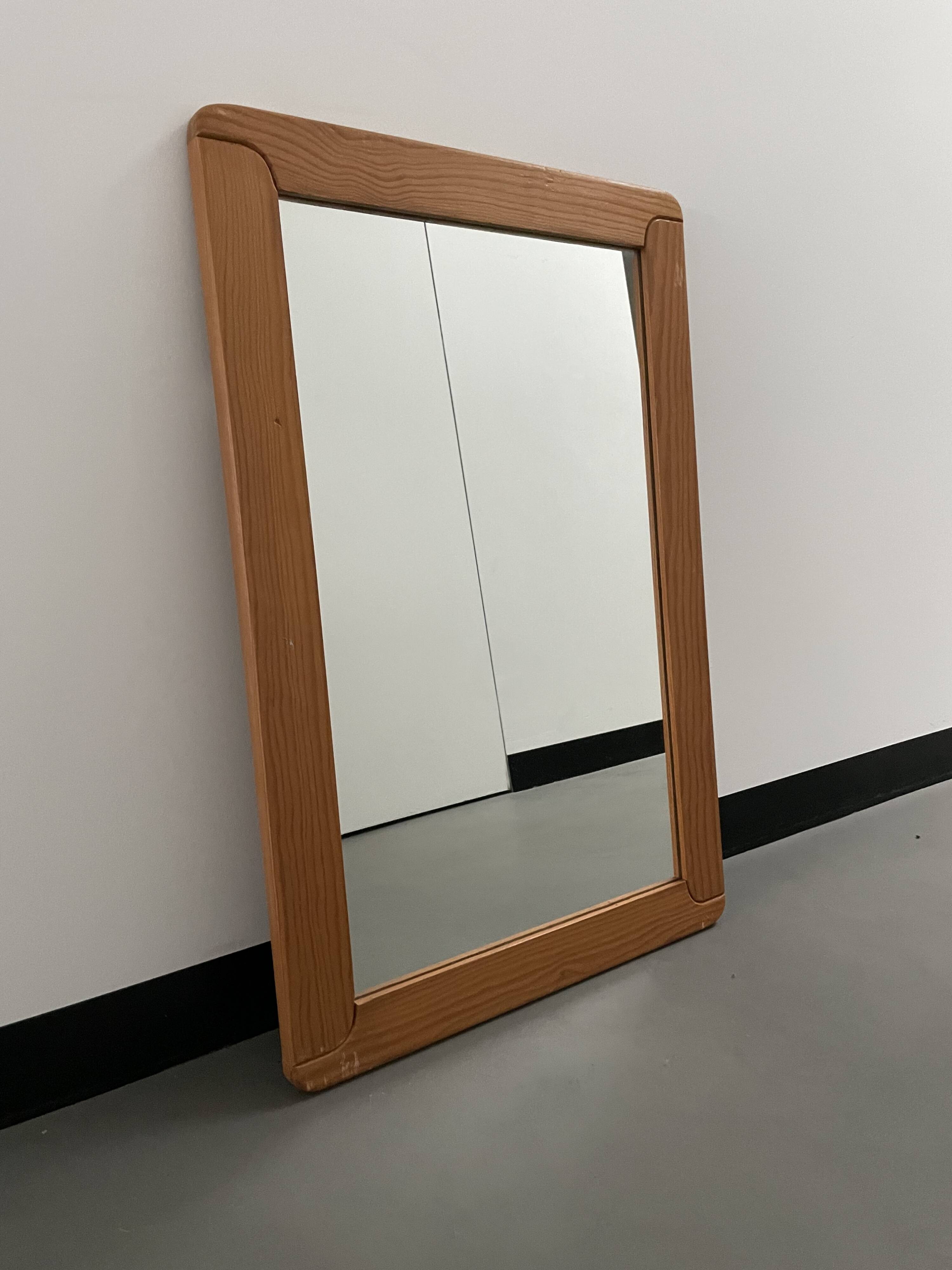 80s Regain pine mirror