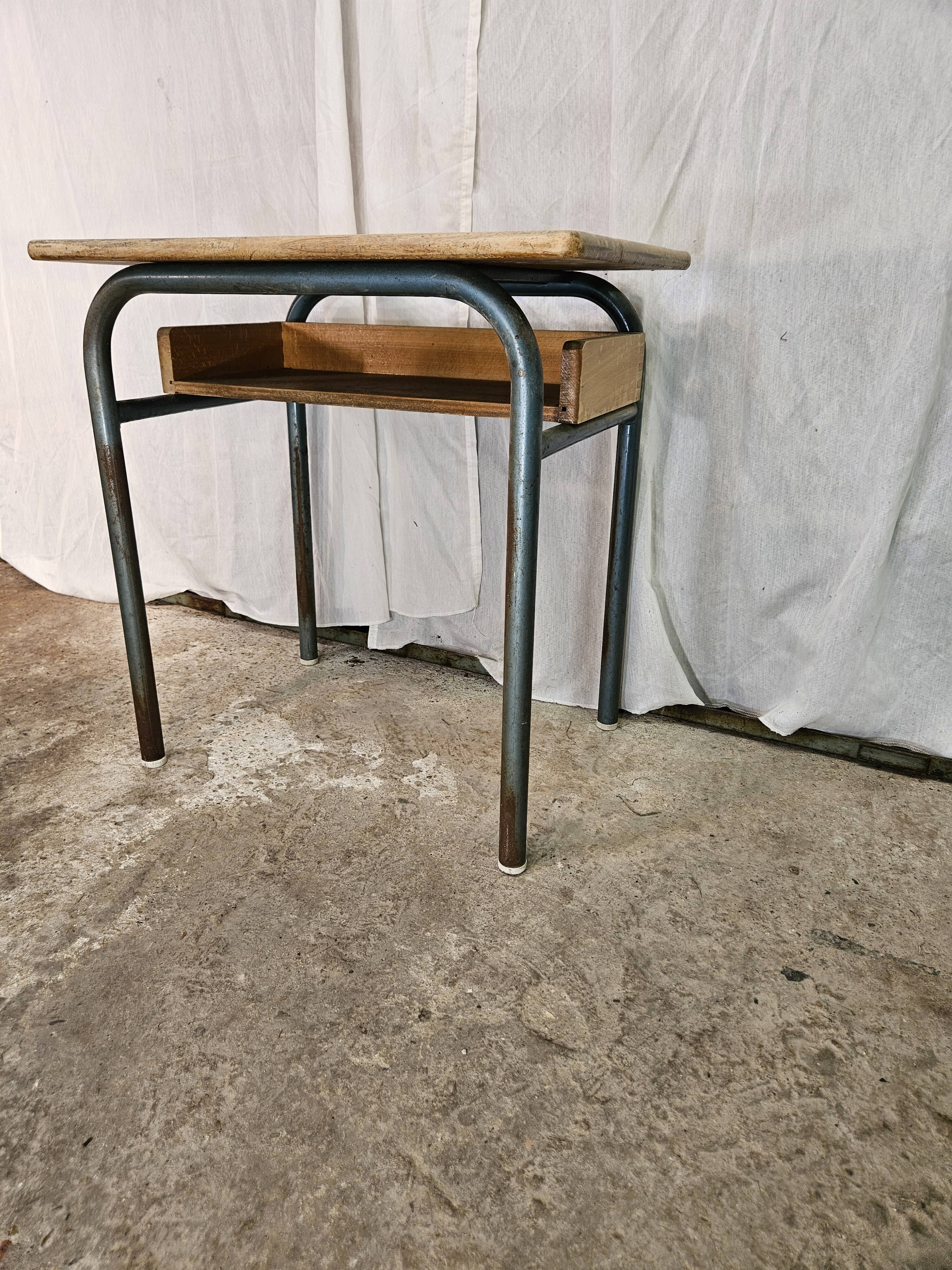 1960 school desk with locker