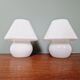 Pair of Murano glass mushroom lamps, 1970s-80s