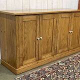1950s English 4-door fir sideboard