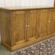 1950s English 4-door fir sideboard