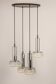 Large glass cascade chandelier designed for Staff Leuchten, Germany, 1970s.