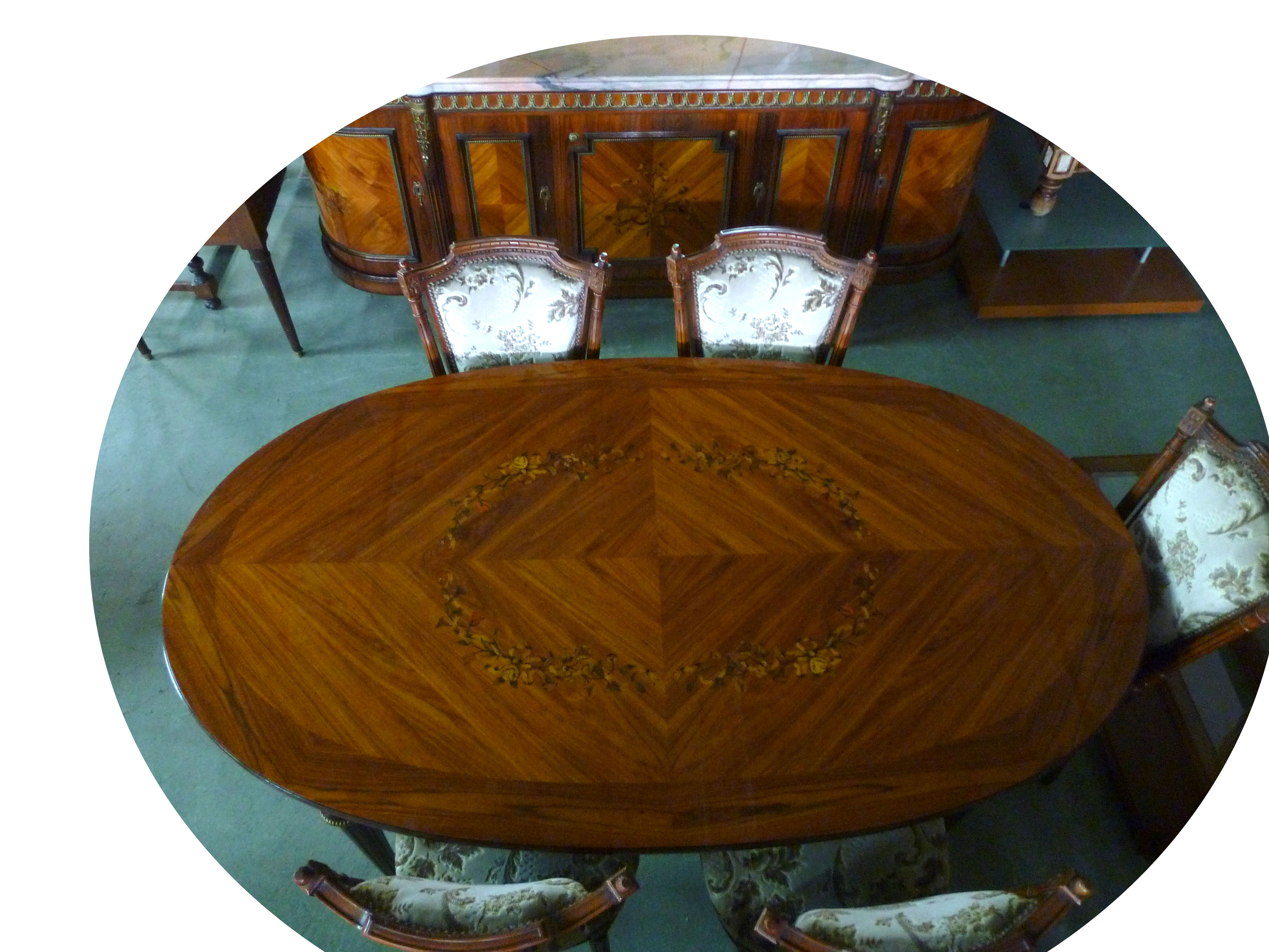 Table rosewood Style Louis XVI