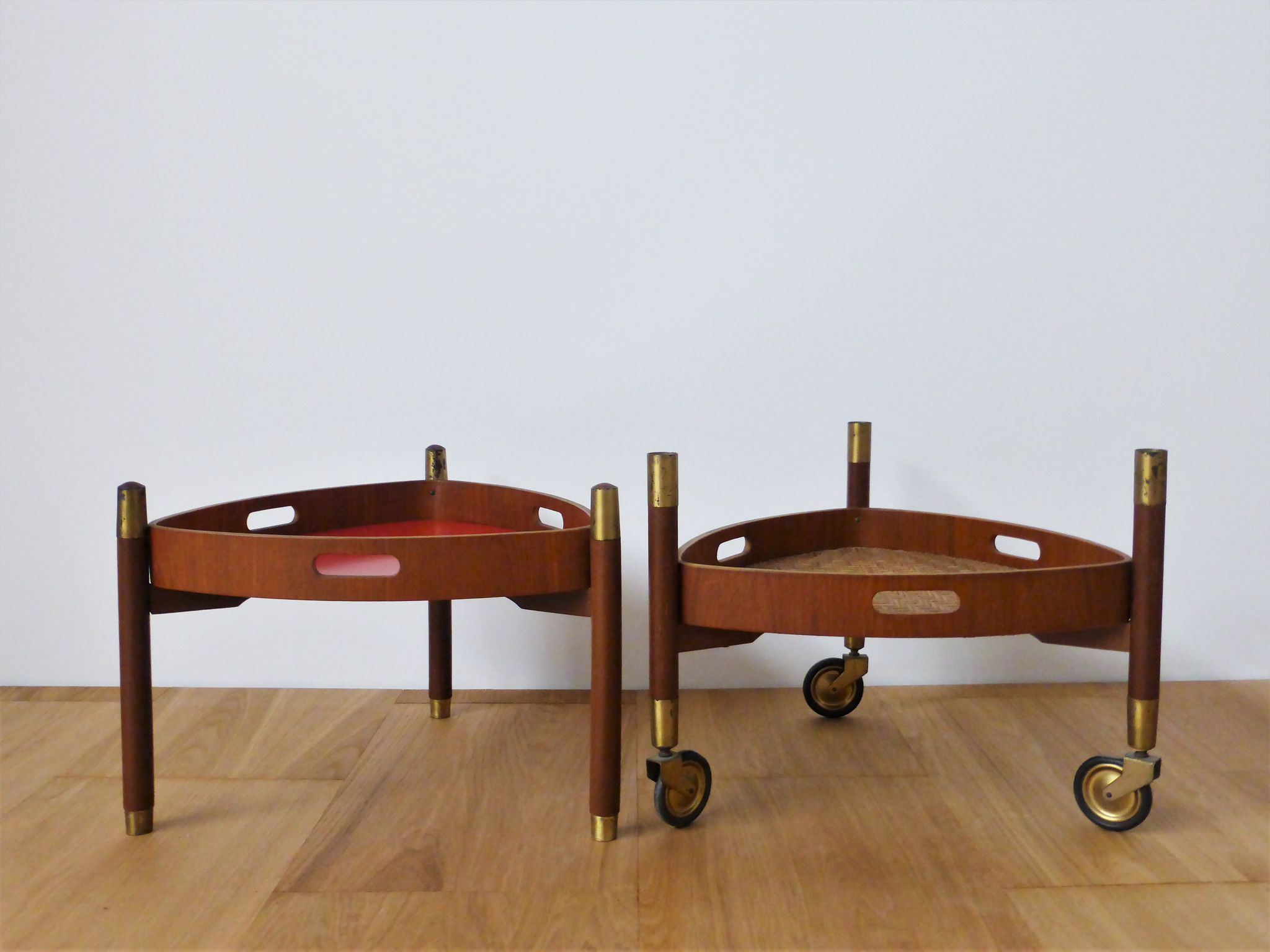 Serving trolley in Teak, Italy, 1950s
