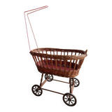 Wicker doll cradle