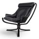 Poltrona Frau Viking Leather Lounge Chair by Sigurd Resell, 1970