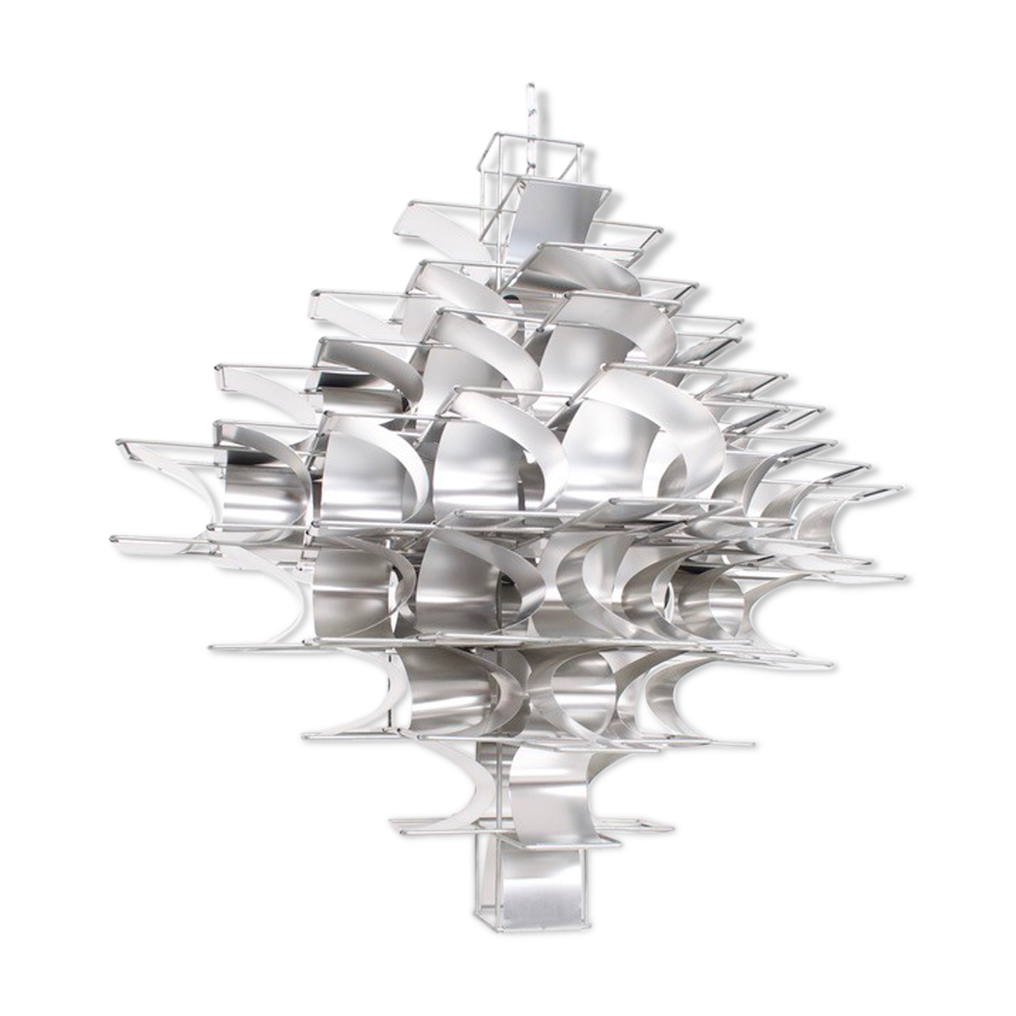Aluminium chandelier, Cassiopeia model, by Max Sauze, 70