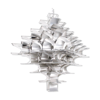 Aluminium chandelier, Cassiopeia model, by Max Sauze, 70