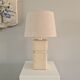 French sculpture lamp in white stone 60