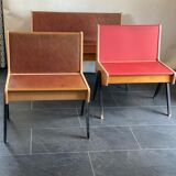 Trio of vintage EKA Wohnmobel benches