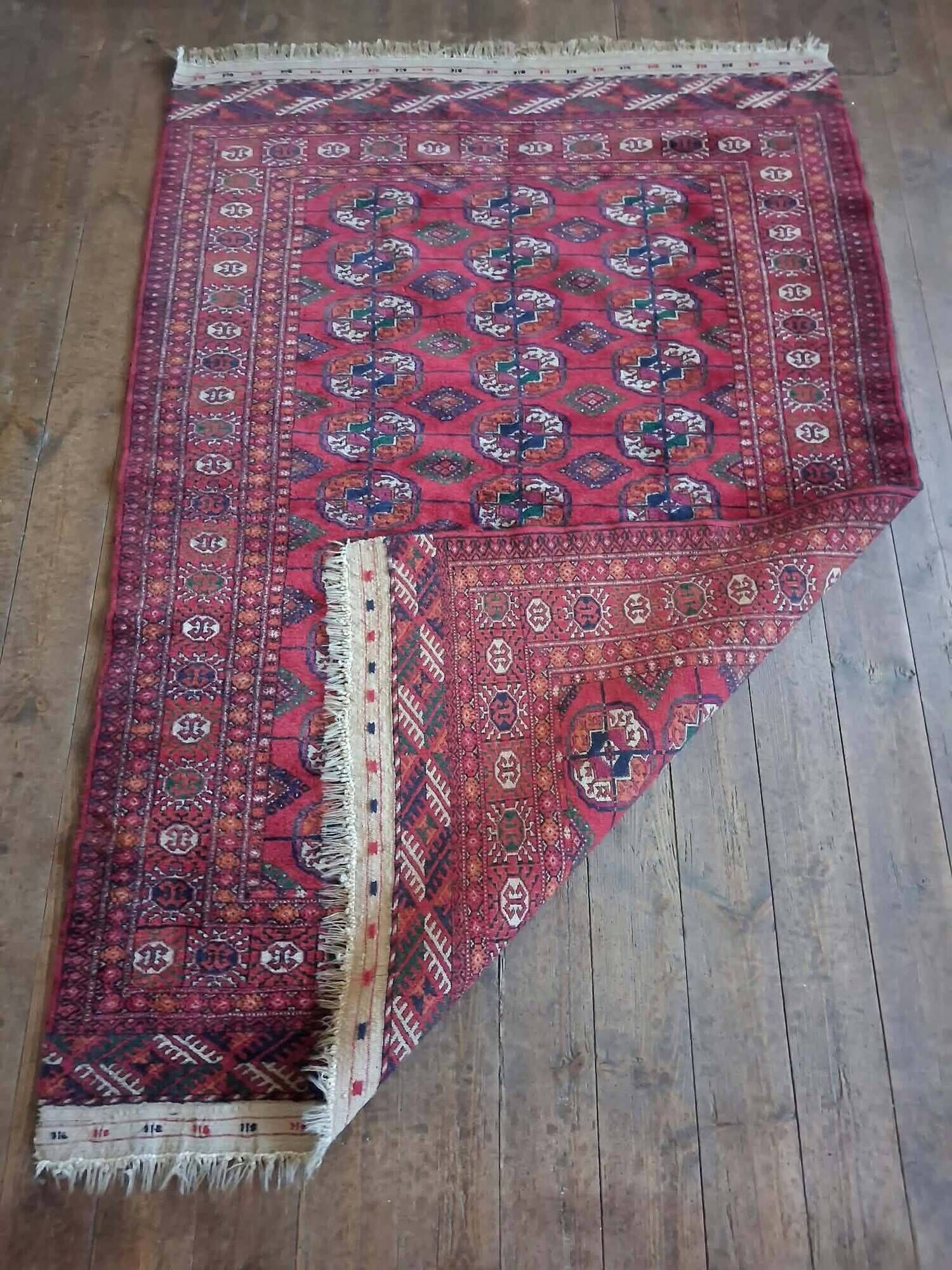 Tapis Boukhara Turkmène fait main 178x120cm