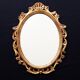 Miroir cartouche style bois doré louis xv