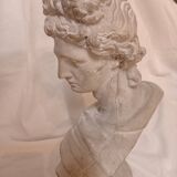 Bust of Apollo, sculpture, casting, resin and stone powder