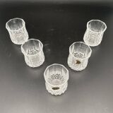 Strong alcohol glasses in Cristal d'Arques