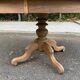 Round dining table with central leg extendable in solid oak from the 18th century 210