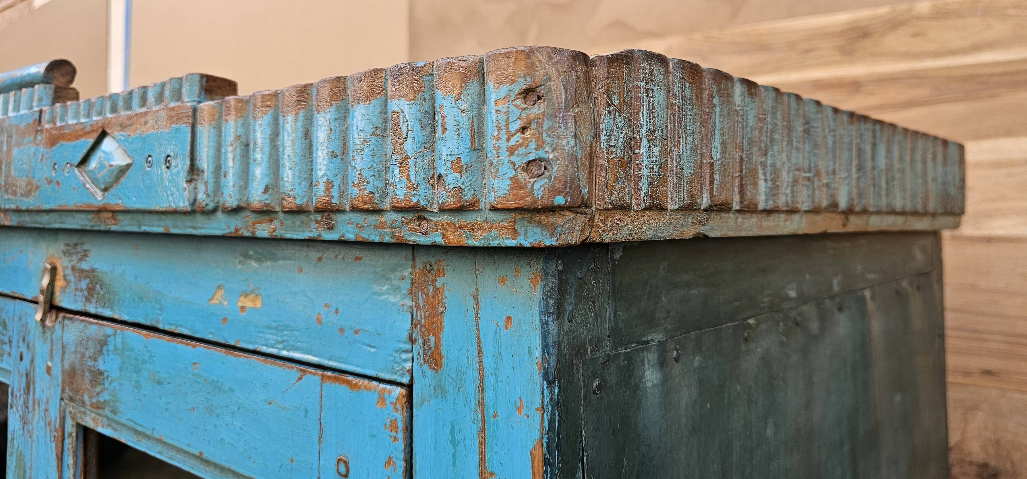 Antique Art Deco sideboard in Burmese teak