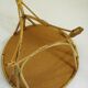 Tripod coffee table in rattan 1970s