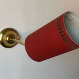 Red beaded wall lamp 1960