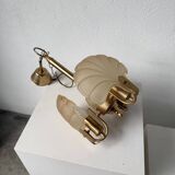 Shell and brass chandelier from the 70s