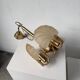 Shell and brass chandelier from the 70s