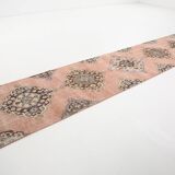 3x12 Pale Red Wool Vintage Persian Runner Rug, 86x379Cm SK 5457