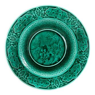 Assiette Sarreguemines en majolique française des années 1870