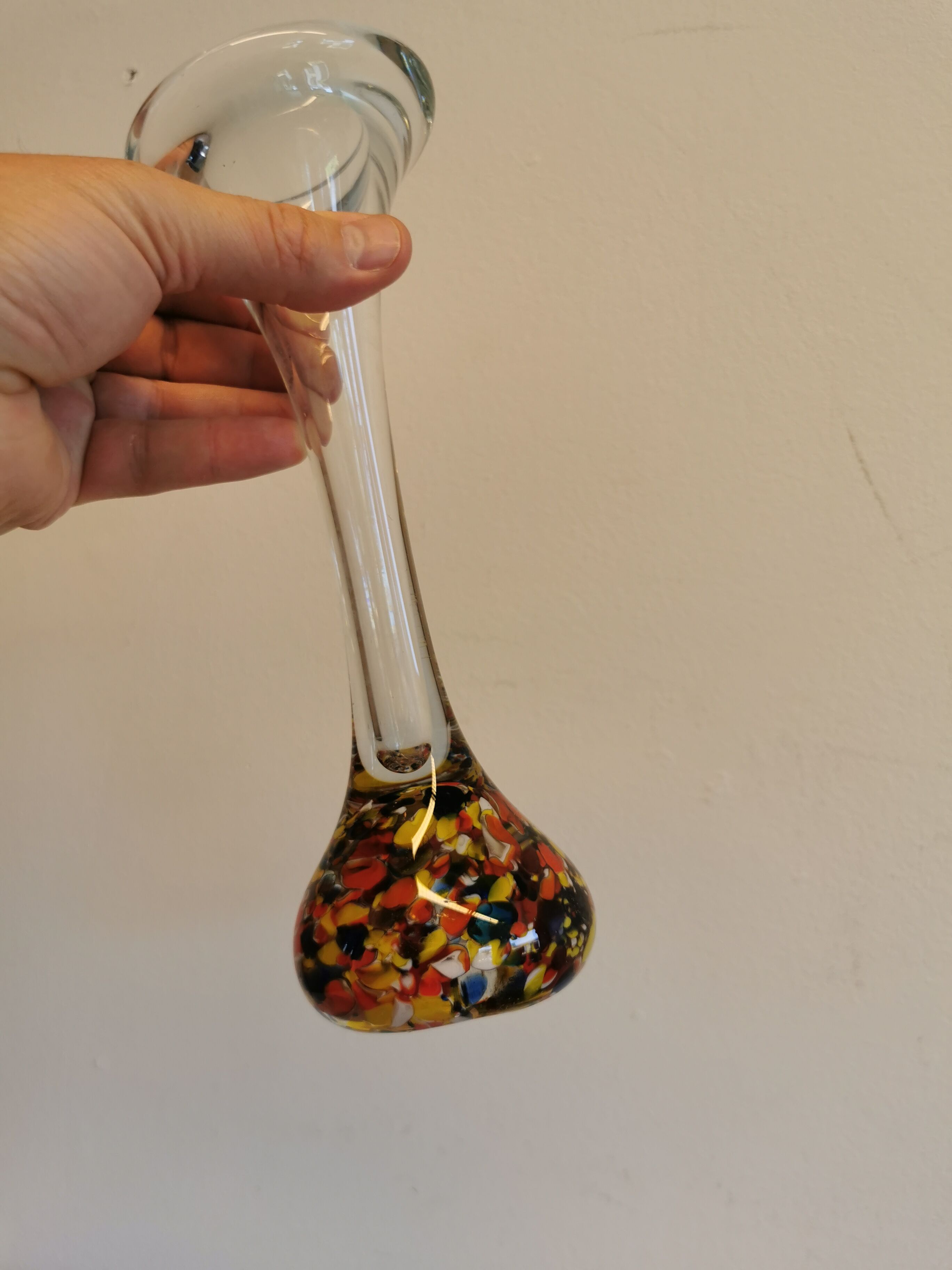 Bone vase from danish holmegaard glassworks