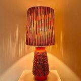 Atmospheric table lamp upcycled from Übelacker ceramic vase.