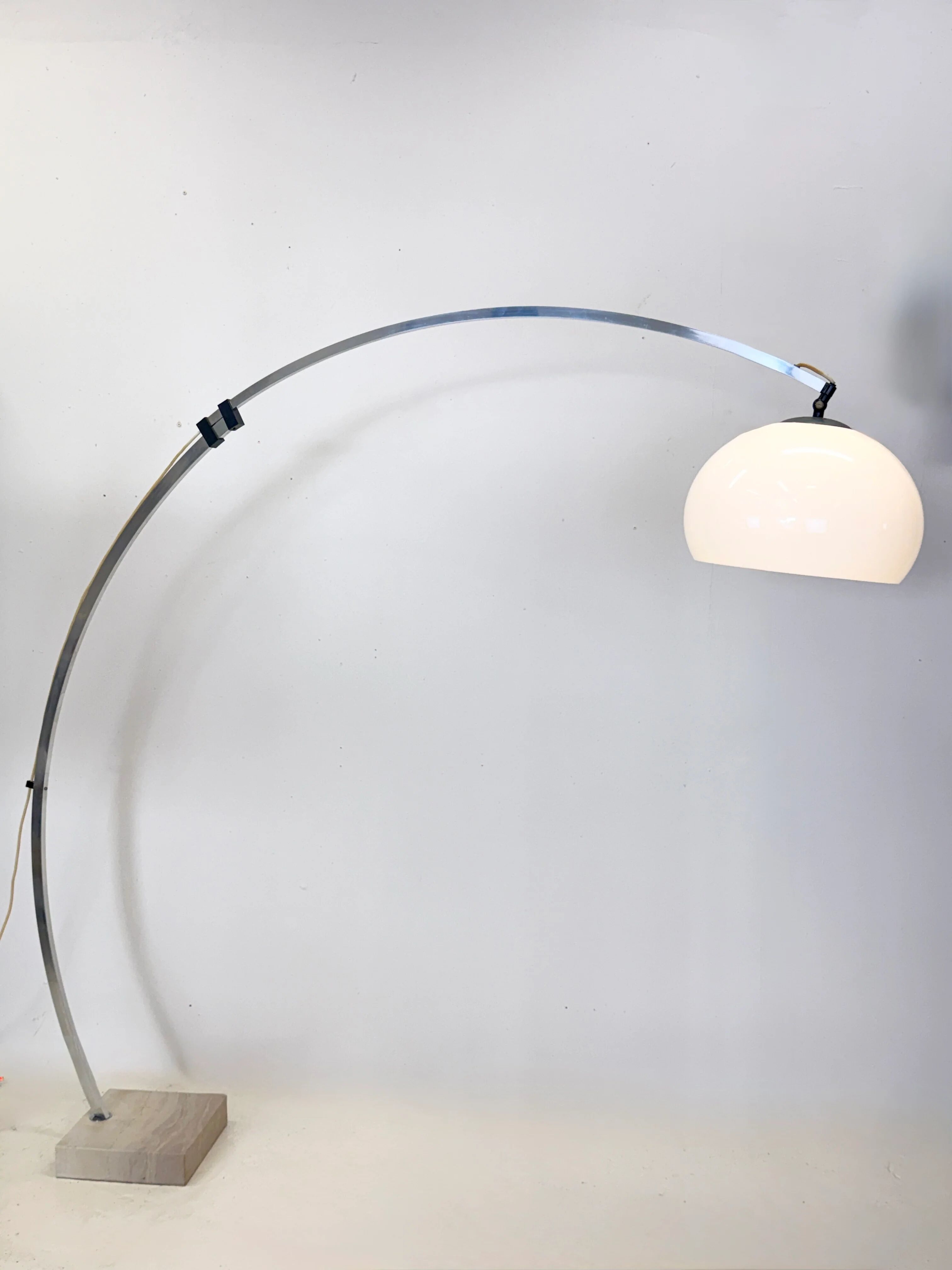 Telescopic "arc" floor lamp — Guzzini, Italy, 1970s
