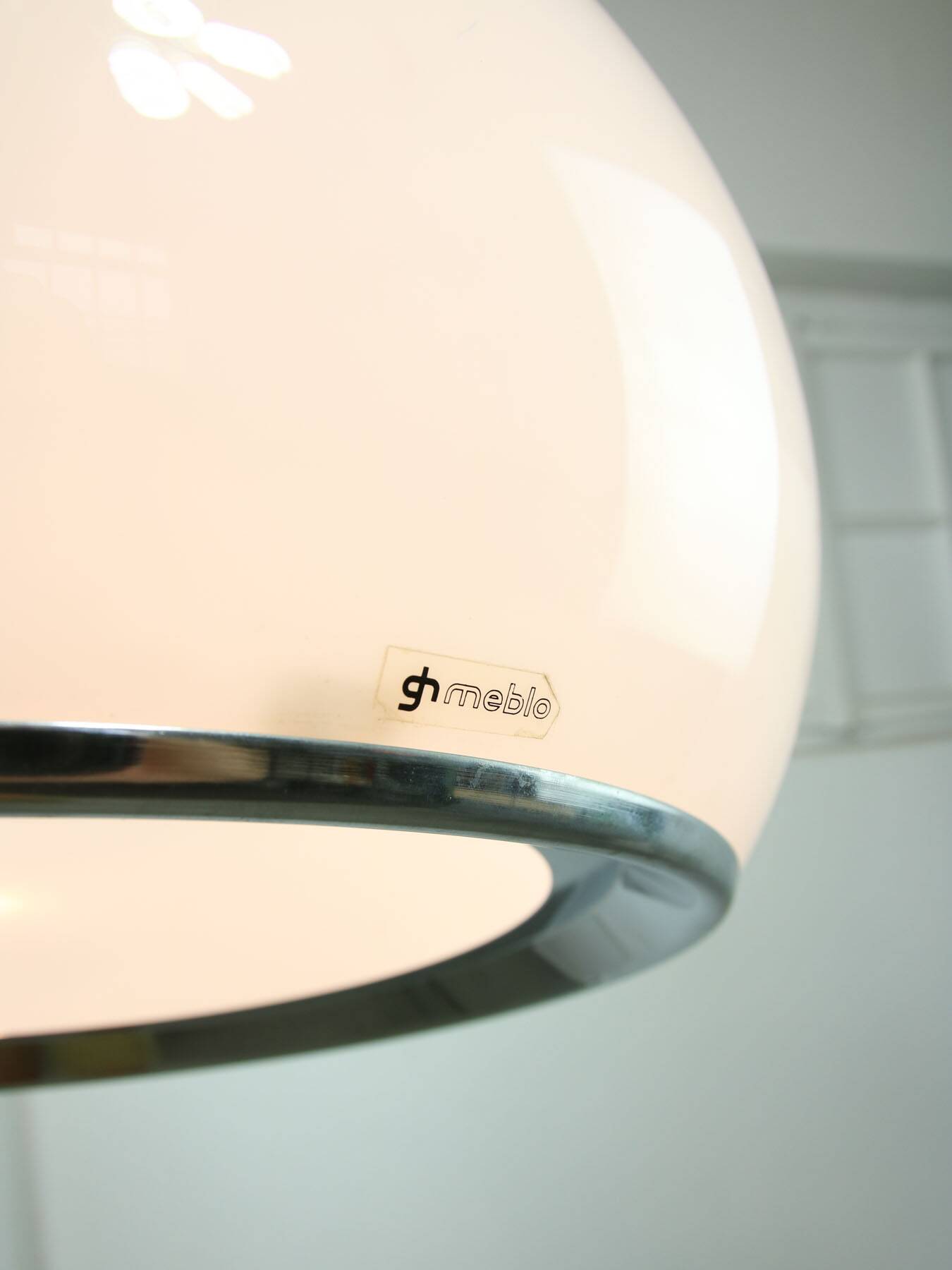 Mid-Century Large White Bud Pendant Lamp by Studio 6G for Guzzini, 1970s