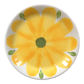 Assiette italienne fleur jaune