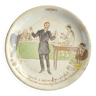 Talking plate 19th century Gien political series Candidates No. 4