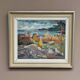Swedish Oil On Panel "Autumn landscape" by J. Woxberg