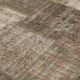 Tapis mixé turc vintage 203 cm x 303 cm marron patchwork tapis