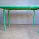 Table metal jardin tole perforé ep 1950