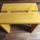 1 solid pine stool by Charlotte Perriand, Les Arcs, France.