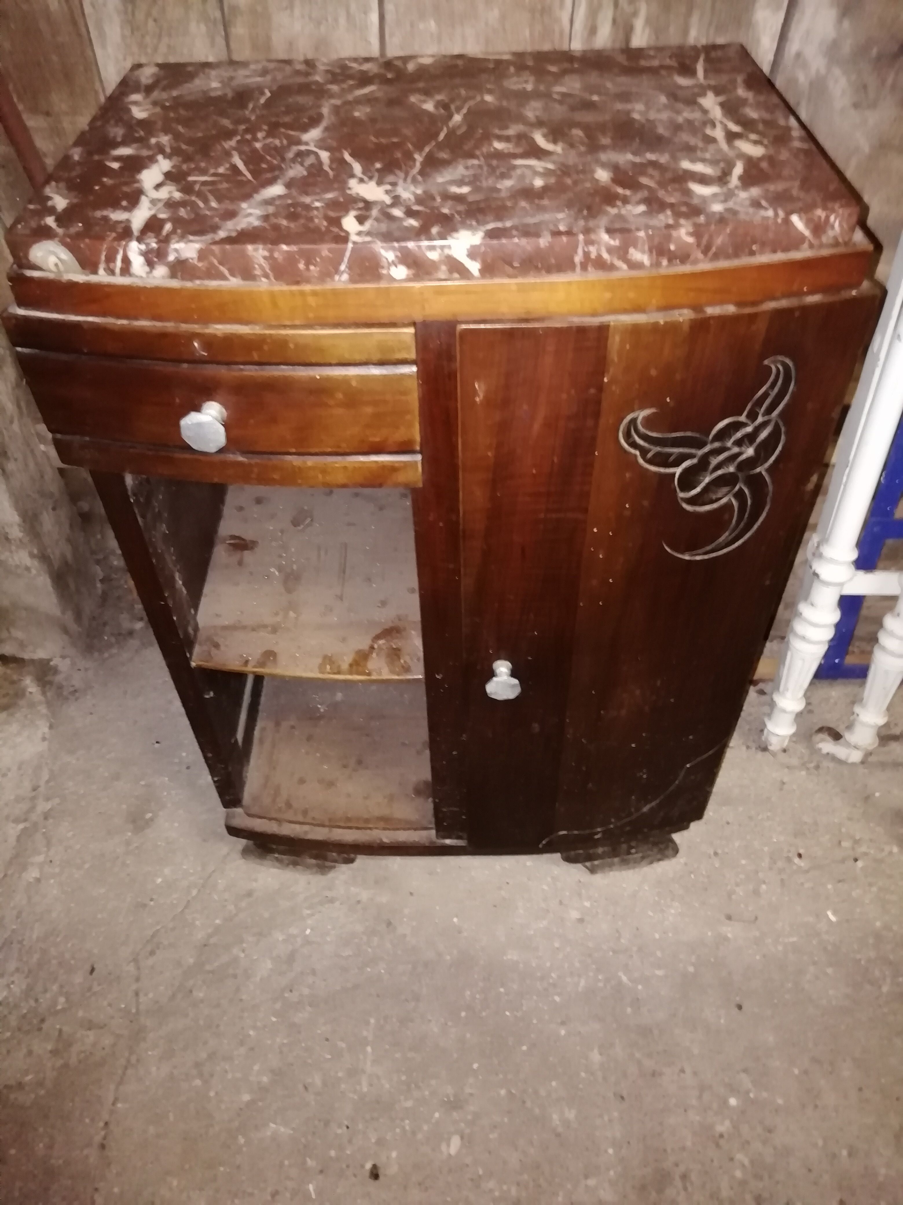 1950s art deco bedside