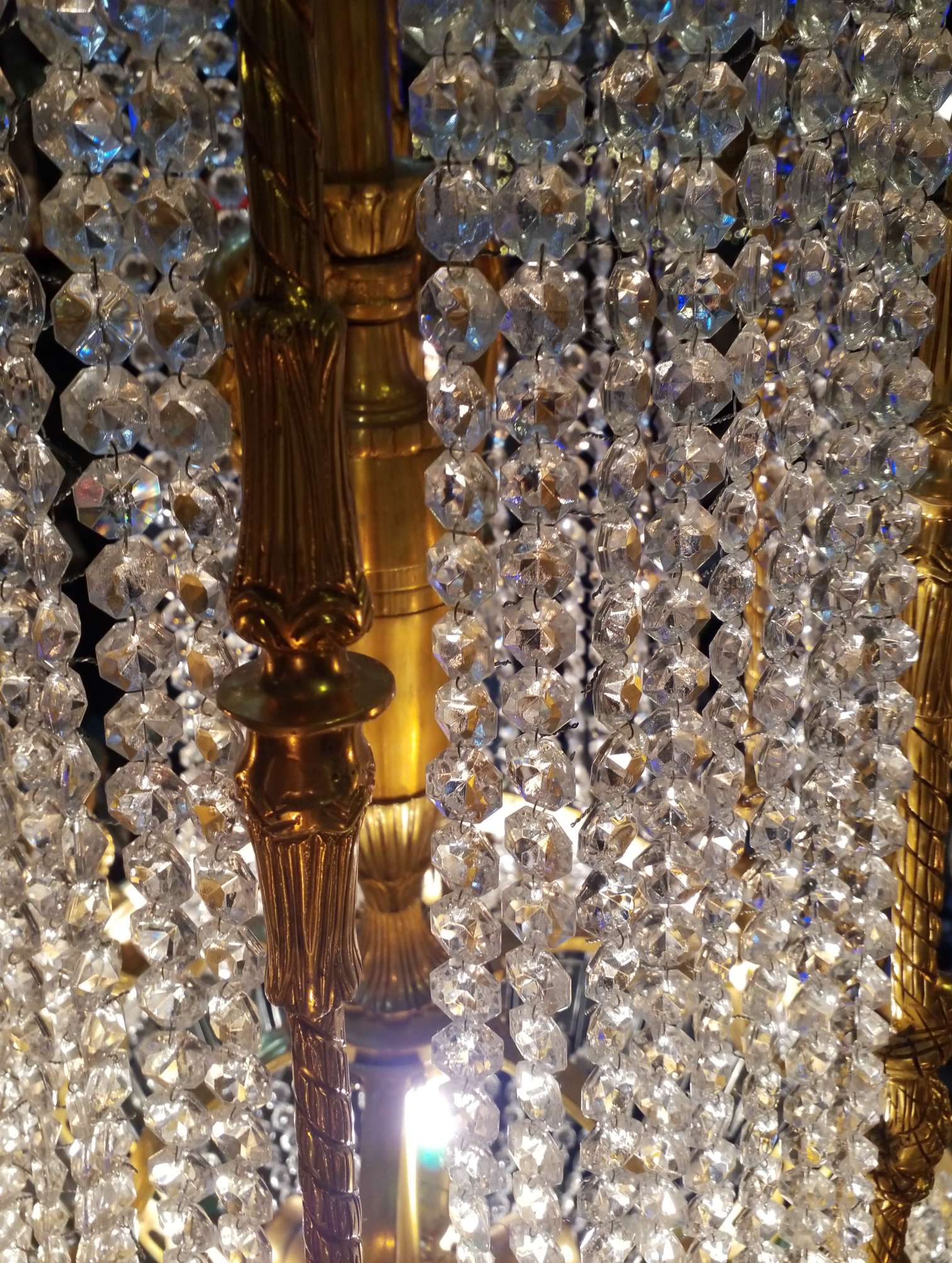 Chandelier with tassels