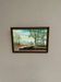 Mid-Century Oil on Panel “Water Canal” by He 84, Signed & Framed 33x23 cm