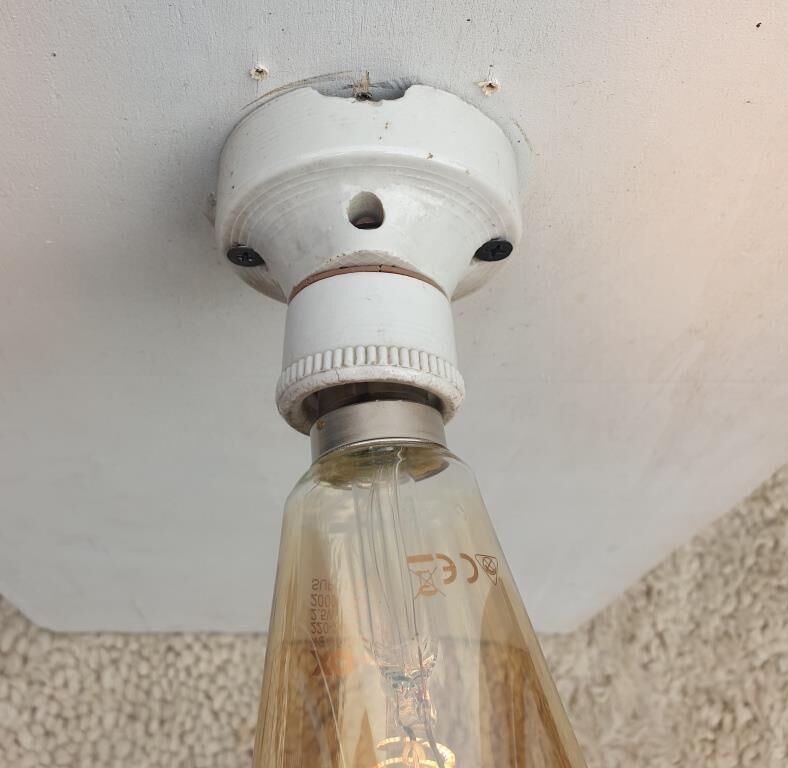 Art deco porcelain ceiling lamp