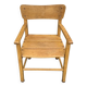 Antique wooden children's chair with armrests – marked unifa