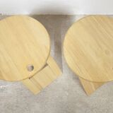 Pair of Adrian Reed folding stools from the 80s