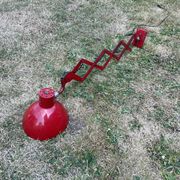 Vintage pantograph wall lamp 1950 red