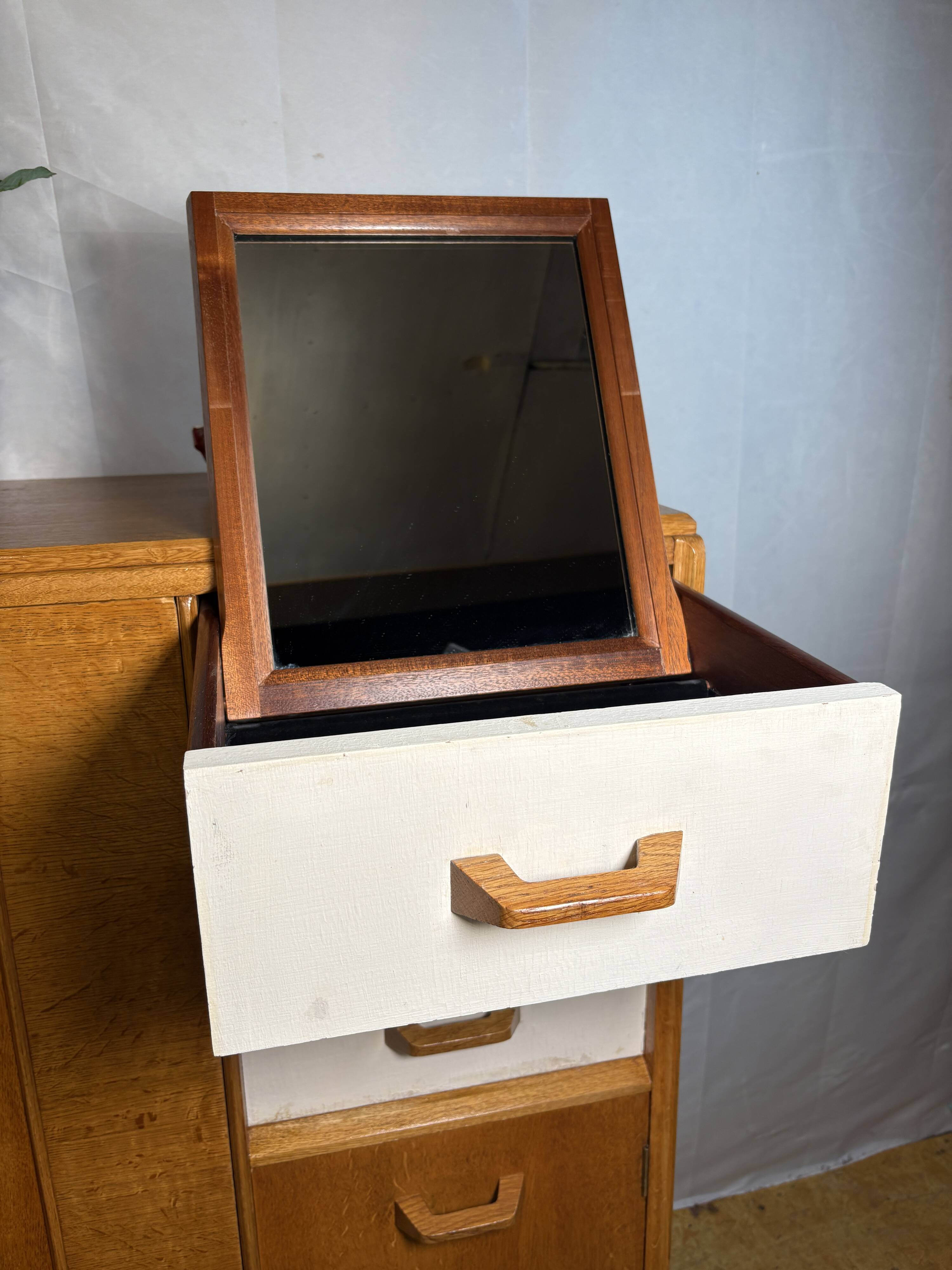 Rare Vintage G-Plan E. Gomme Oak Compactum Gentleman’s Wardrobe c.1950–1960