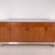 Oak and brushed metal sideboard